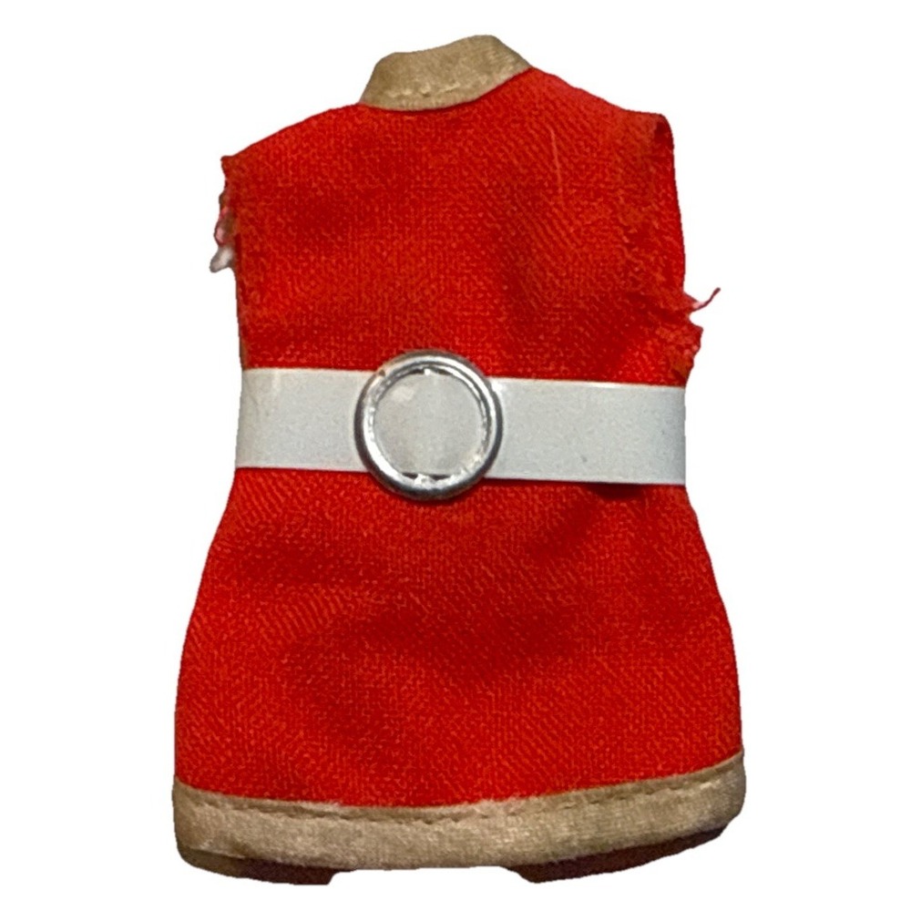 Vintage 1970's Topper Dawn Orange Stewardess Uniform Dress BD6-4
